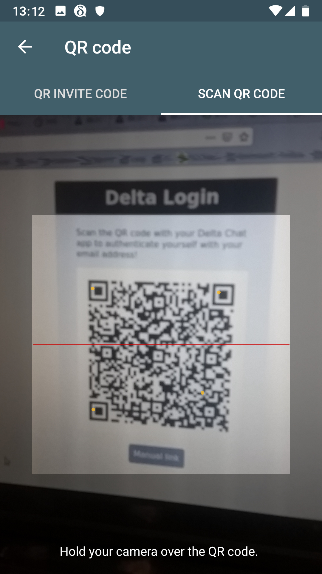 QR Codes in Delta.Chat